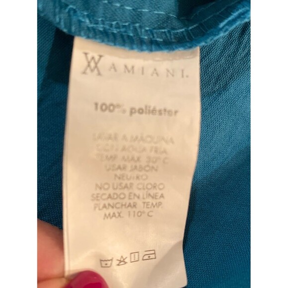 Vamiani Dress Plus Size 2X Green Sleeveless Shift Lightweight V Neck Flowy Casua - Picture 8 of 11